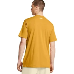 Fitness And Gym Tops*Under Armour P Rk Md Nt Brn ss in Yellow