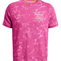 Fitness And Gym Tops*Under Armour P Rk Q2 Try Crw in Pink