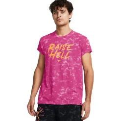 Fitness And Gymwear|Fitness And Gym Tops*Under Armour P Rk Rs Hll Cap T in Pink
