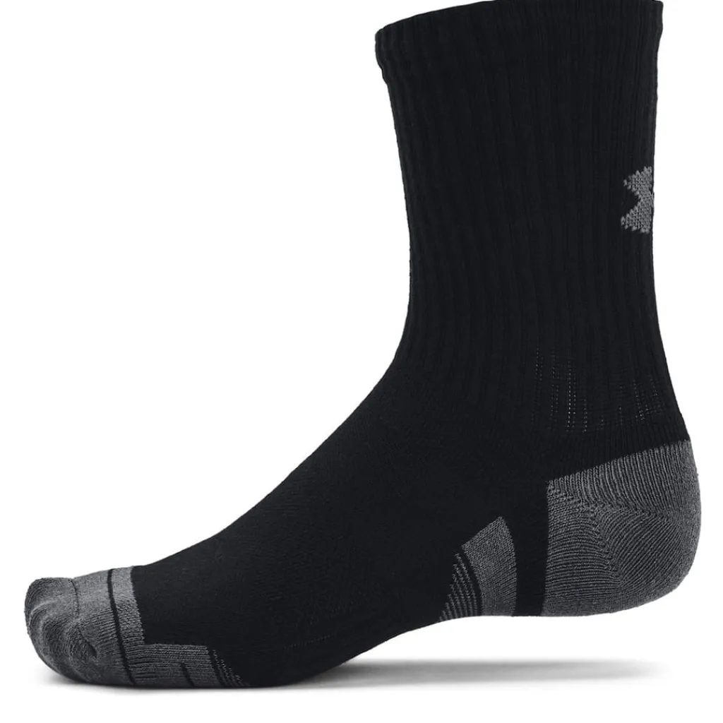 Underwear And Socks*Under Armour Performance Cotton 3p Mid in Black