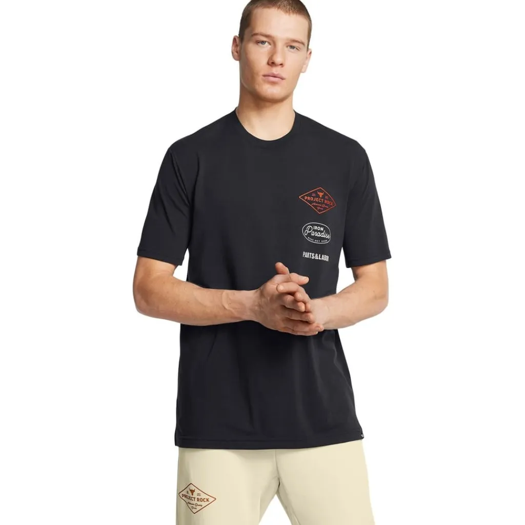 Fitness And Gym Tops*Under Armour Pjt Rck Ss Tools in Black