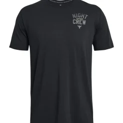 Fitness And Gym Tops*Under Armour Pjt Rk Ngt Crw ss in Black