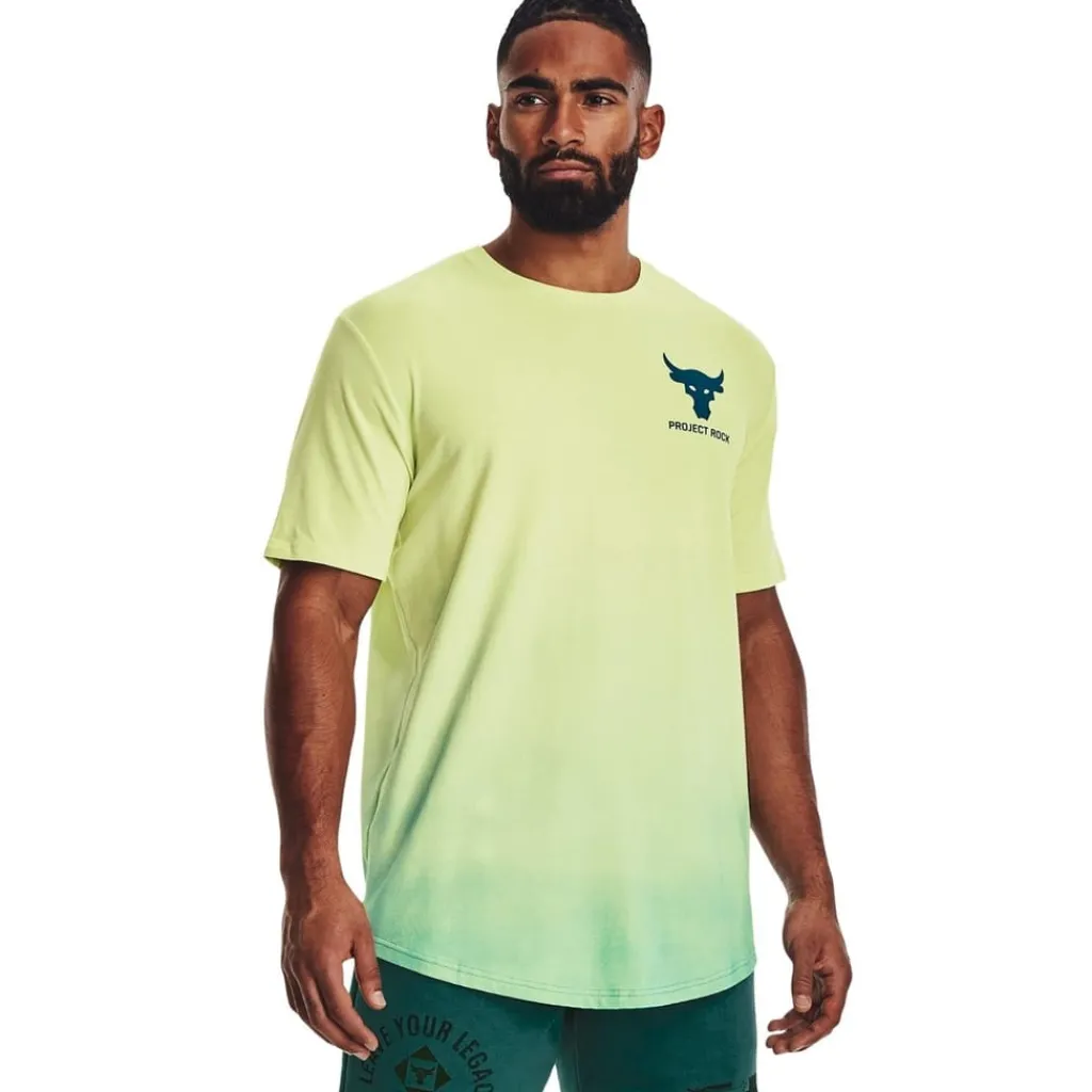 Fitness And Gym Tops*Under Armour Pjt Rock Fade ss in Green