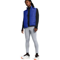 Fitness And Gym Pants*Under Armour Qualifier Tight Logo Running Pants in Grey