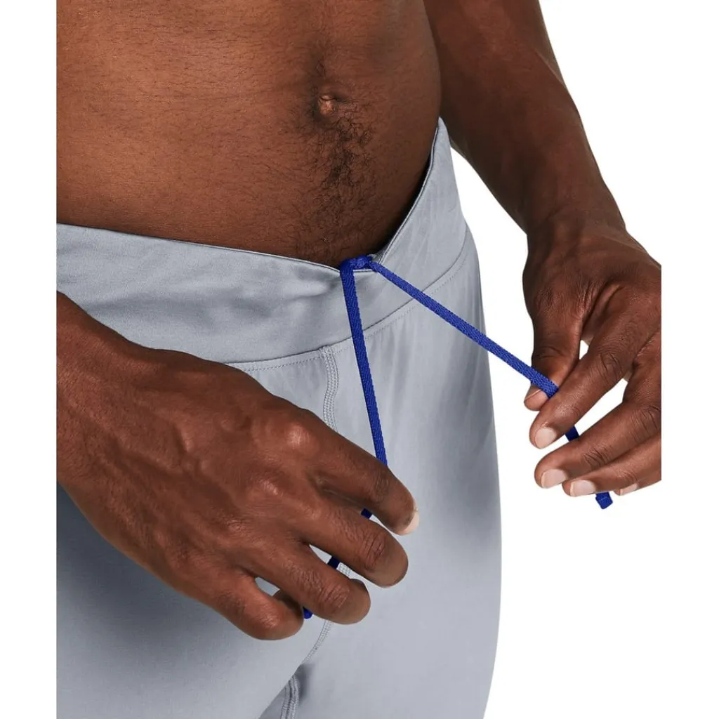 Fitness And Gym Pants*Under Armour Qualifier Tight Logo Running Pants in Grey
