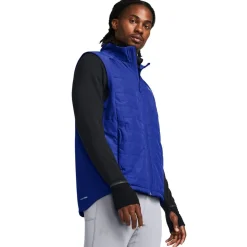 Fitness And Gym Tops*Under Armour Regular Fit Mock Neck Storm Vest in Blue