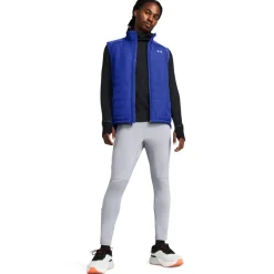 Fitness And Gym Tops*Under Armour Regular Fit Mock Neck Storm Vest in Blue