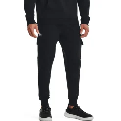 Trousers*Under Armour Rival Fleece Cargo Jogger in Black