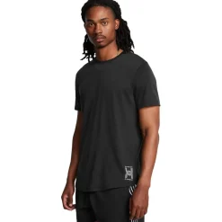 Fitness And Gymwear|Fitness And Gym Tops*Under Armour Run Crew Neck Regular Fit Athletic T-Shirt in Black