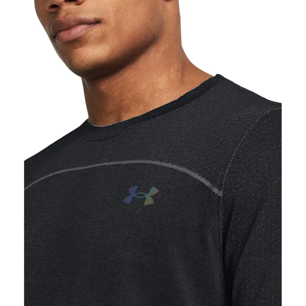 Fitness And Gym Tops*Under Armour Rush Short Sleeve Crew Neck T-Shirt in Black