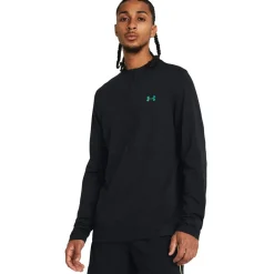 Fitness And Gym Tops|Fitness And Gymwear*Under Armour Rush Zip Neck Long Sleeve T-Shirt in Black