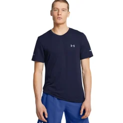 Fitness And Gym Tops*Under Armour Seamless Stride T-Shirt in Blue