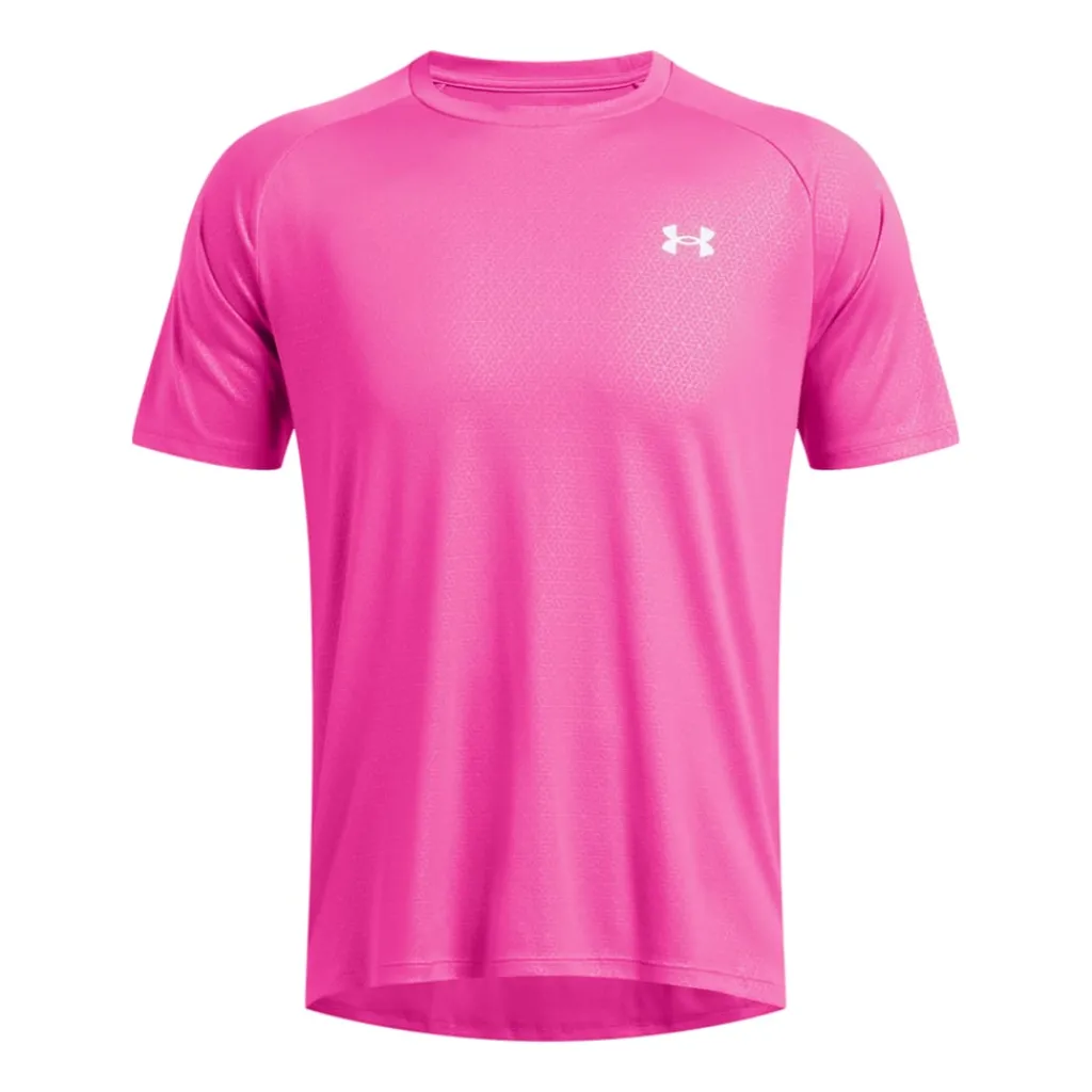 T-Shirts And Vests*Under Armour Tech Emboss T-Shirt in Pink