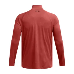 Fitness And Gym Tops|Fitness And Gymwear*Under Armour Tech Textured Half-Zip Top in Orange