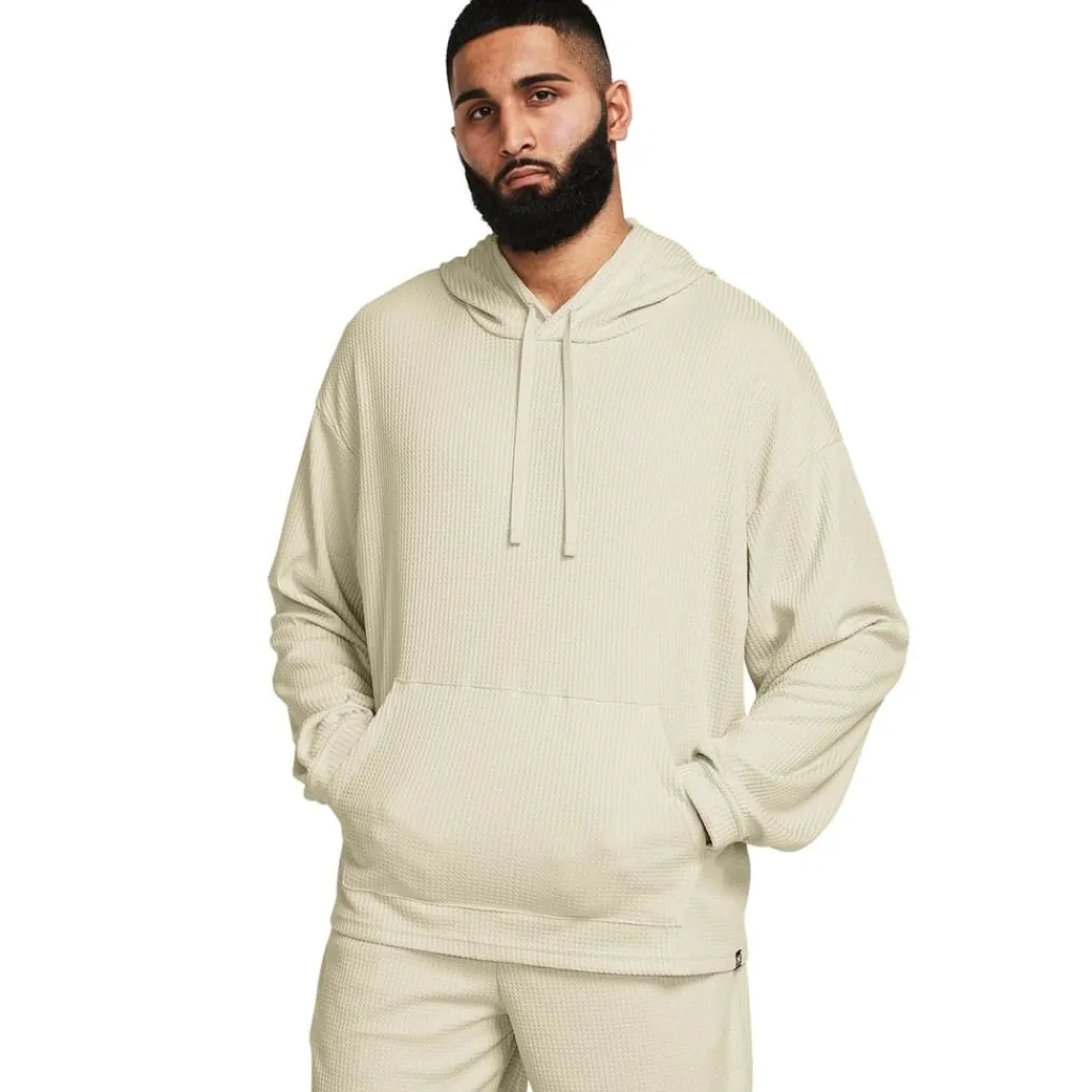 Hoodies*Under Armour UA Rival Hooded Relaxed Fit Sweatshirt in Beige