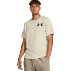 Fitness And Gym Tops*Under Armour UA Rival Terry Crew Neck T-Shirt in Brown