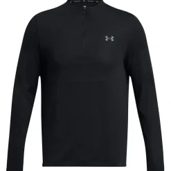 Fitness And Gym Tops*Under Armour Vanish Elt Quarter zp in Black
