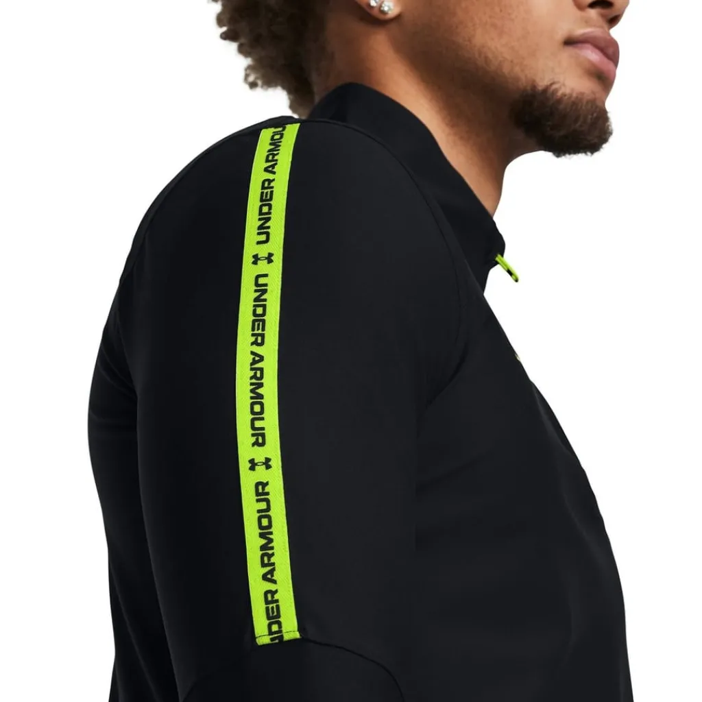 Fitness And Gym Tops*Under Armour Zip Neck Regular Fit Sweatshirt in Black