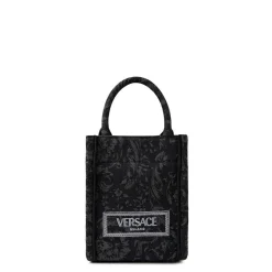 Bags*Versace Barocco Athena Mini Tote Bag in Black