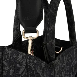 Bags*Versace Barocco Athena Mini Tote Bag in Black