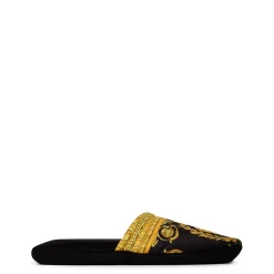 Slippers*Versace Home Baroque Slippers in Black