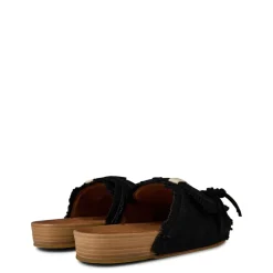 Slippers*Visvim Christo Shaman Folk Sandals in Black