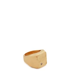 Jewellery-Watches*Vivienne Westwood Diamond Carlo Ring with Engraved Logo in Gold