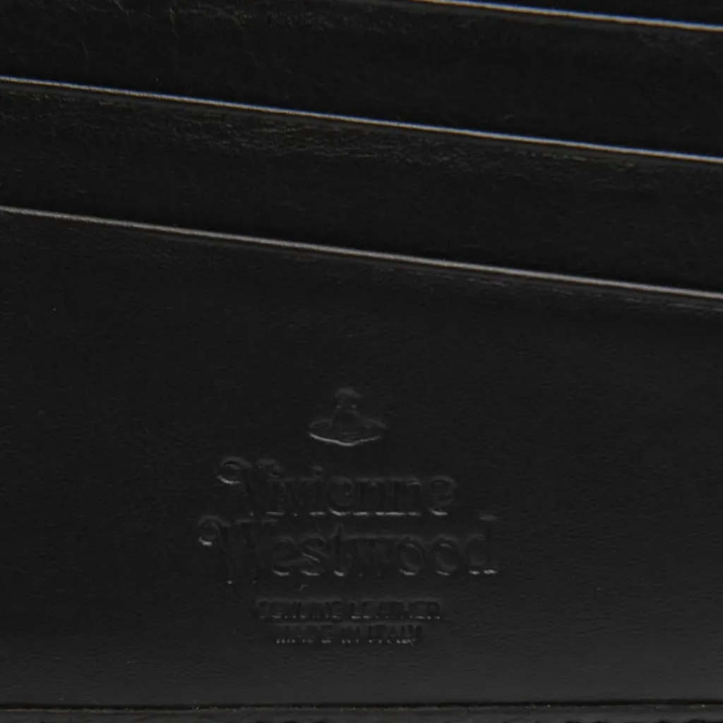 Assorted*Vivienne Westwood Embossed Saturn Orb Wallet in Black