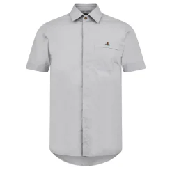 Shirts*Vivienne Westwood Viv Classic Regular Fit Short Sleeve Shirt in Grey