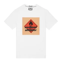 T-Shirts And Vests*Weekend Offender Blue Line Graphic T-Shirt in White
