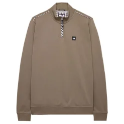 Sweatshirts*Weekend Offender Matisa 1/4 Zip Sweatshirt in Brown