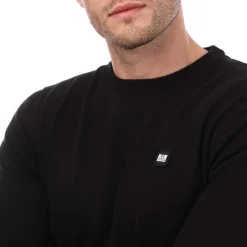 Knitwear*Weekend Offender Mens Argentina Cotton Crew Knit in Black