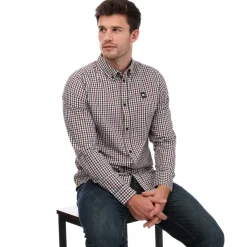 Shirts*Weekend Offender Mens Barbaro Checked Shirt in Brown