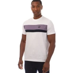 T-Shirts And Vests*Weekend Offender Mens Crossword Colour Block T-Shirt in White
