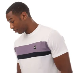 T-Shirts And Vests*Weekend Offender Mens Crossword Colour Block T-Shirt in White