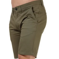 Shorts*Weekend Offender Mens Dillenger Cotton Twill Chino Shorts in Khaki