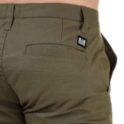 Shorts*Weekend Offender Mens Dillenger Cotton Twill Chino Shorts in Khaki
