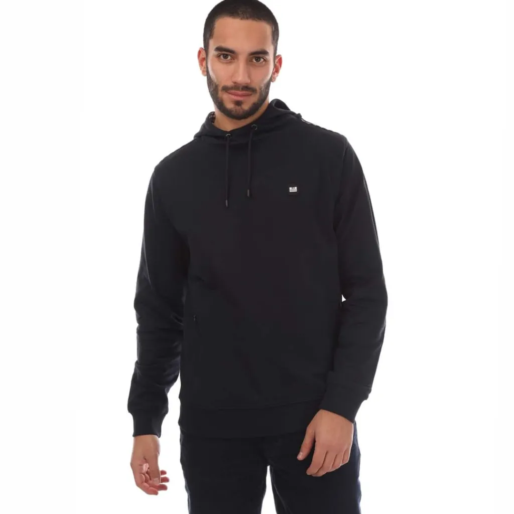 Sweatshirts*Weekend Offender Mens Justify Check Trim Hoody in Navy