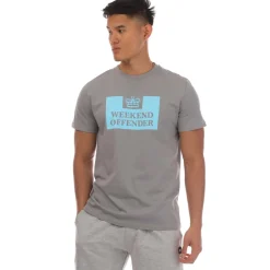 T-Shirts And Vests*Weekend Offender Mens McMoney T-Shirt in Grey