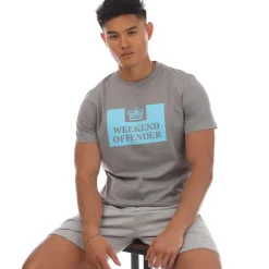 T-Shirts And Vests*Weekend Offender Mens McMoney T-Shirt in Grey