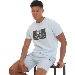 T-Shirts And Vests*Weekend Offender Mens McMoney T-Shirt in Sky Blue