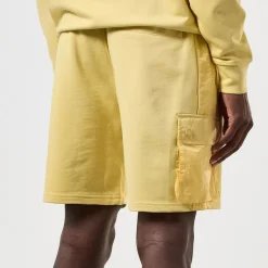 Shorts*Weekend Offender Pink Sands Overlay Shorts in Yellow