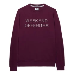 Sweatshirts*Weekend Offender Warwick Crewneck Sweatshirt in Berry