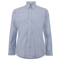 Shirts*Without Prejudice Slim Fit Long Sleeve Shirt in Blue