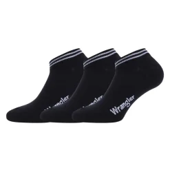 Underwear And Socks*Wrangler 3 Pack of Trainer Liner Socks in Black