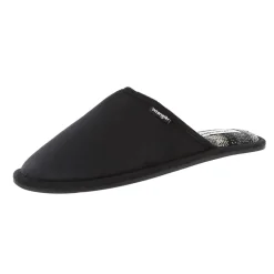 Slippers*Wrangler Mens Mule Slippers Sahara in Black