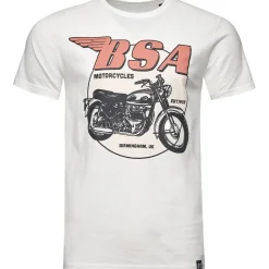 T-Shirts And Vests*X Regular Fit Bsa Motorcycle T-Shirt in Cream