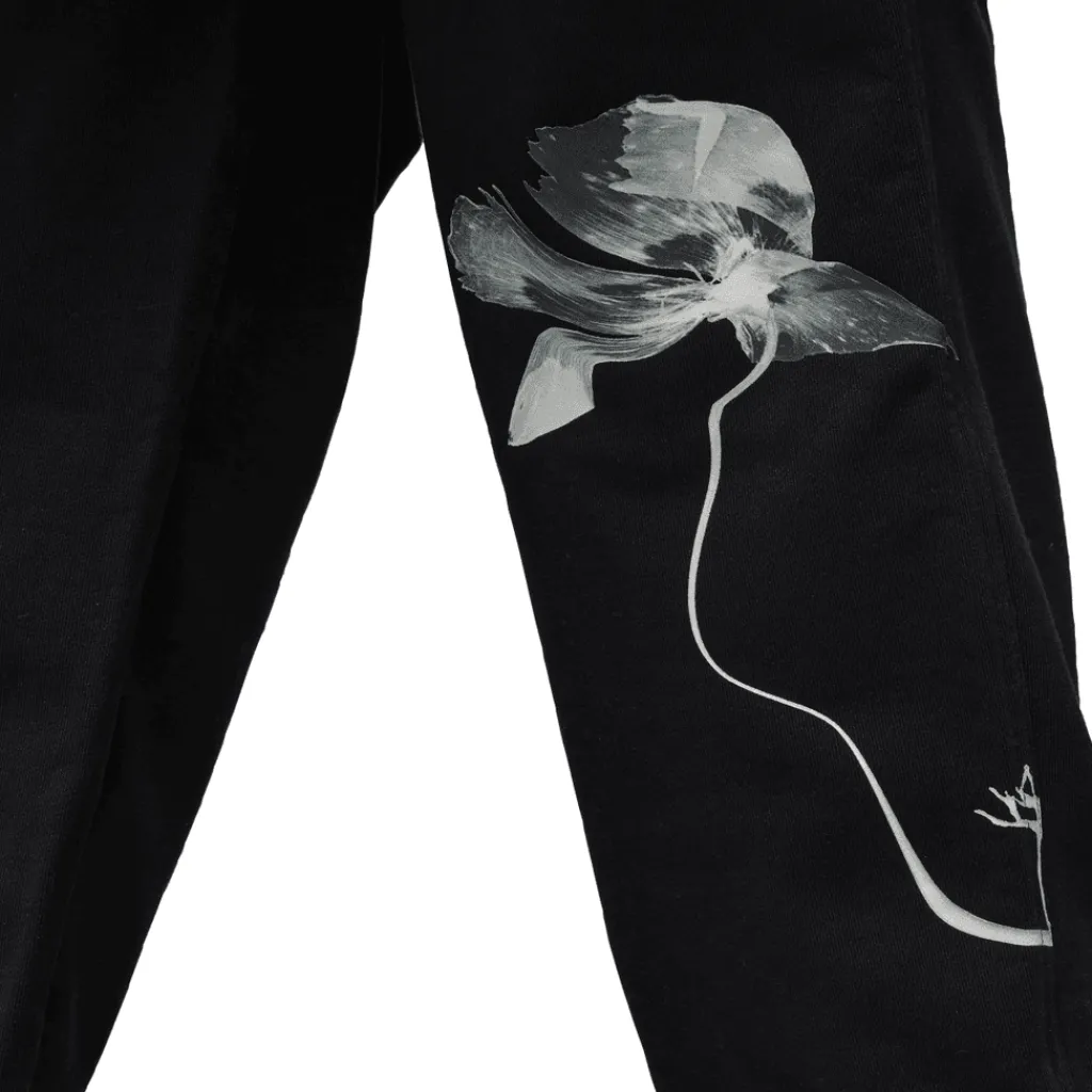 Trousers*Y-3 Graphic French Terry Joggers in Black