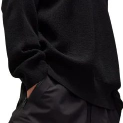 Knitwear|Sweatshirts*Y-3 Logo Knit Crewneck Sweatshirt in Black