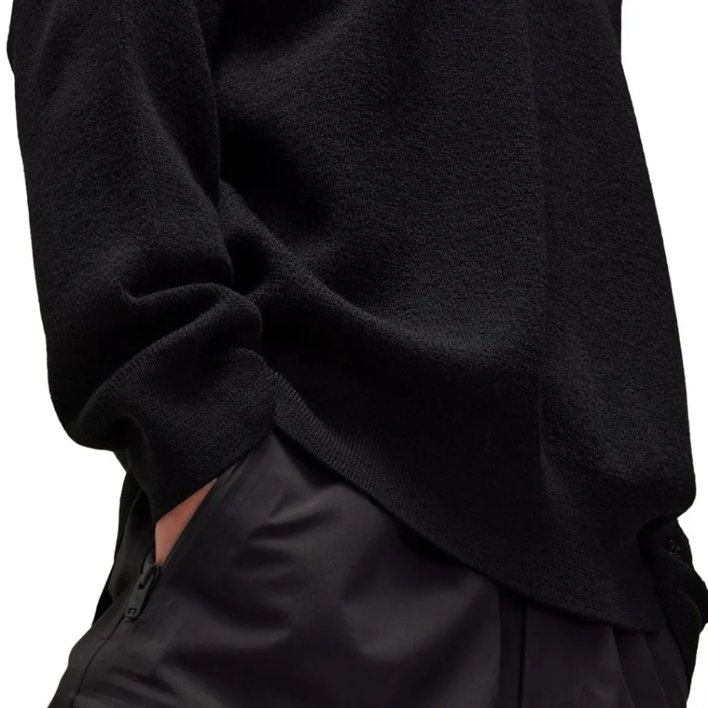 Knitwear|Sweatshirts*Y-3 Logo Knit Crewneck Sweatshirt in Black